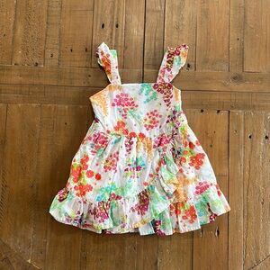 Janie and jack floral ruffle dress
